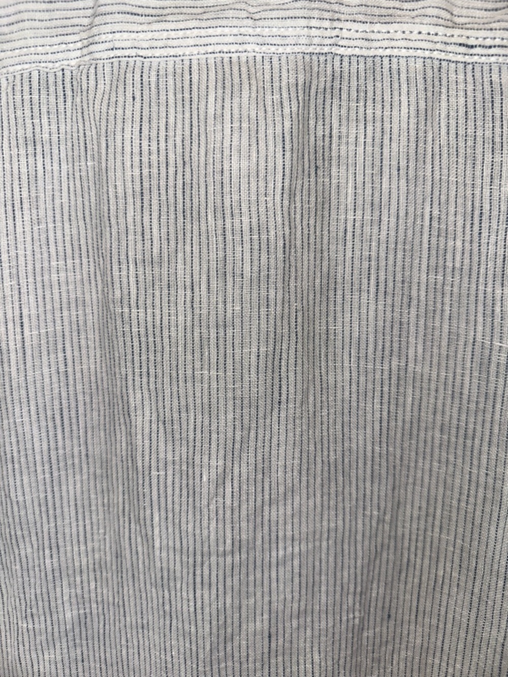 Tahari Soft Gray Pinstripe Button-Up Shirt - Picture 7 of 7